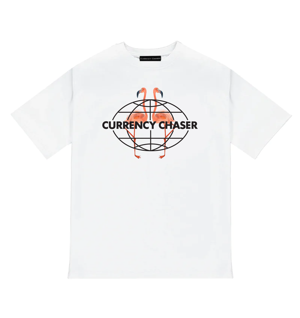 Flamingo - Chase £¥$€ Not People T-Shirt White