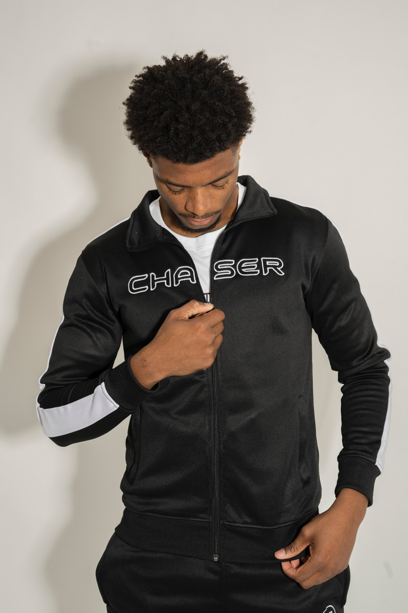 Currency Chaser Racer Tracksuit Black