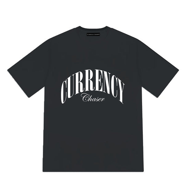 Currency Affair Oversized Fit T-Shirt Charcoal Grey