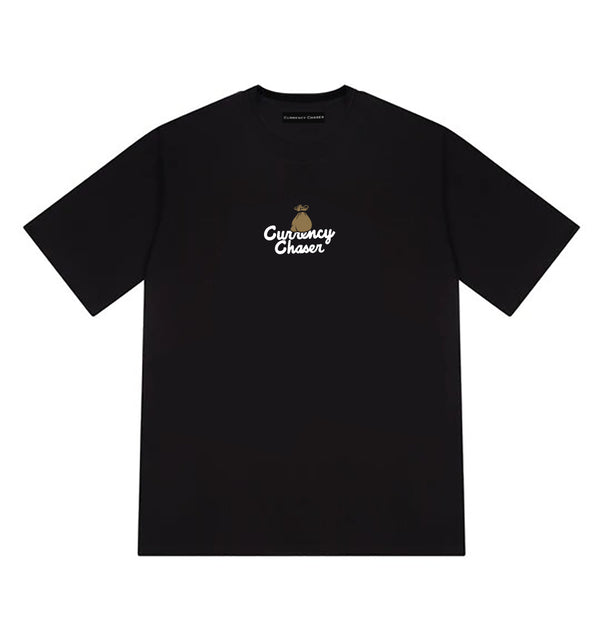 Golden Money Bag T-Shirt Black