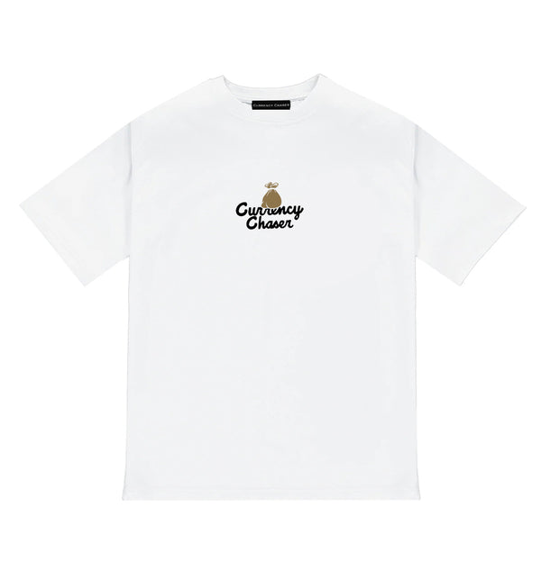 Golden Money Bag T-Shirt White