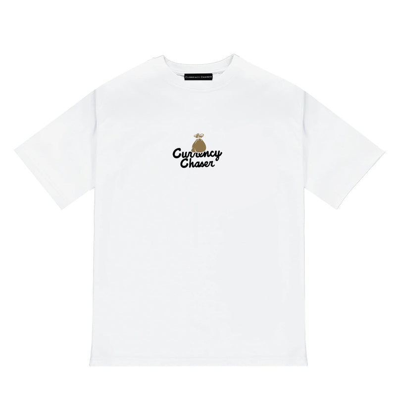 Golden Money Bag T-Shirt White